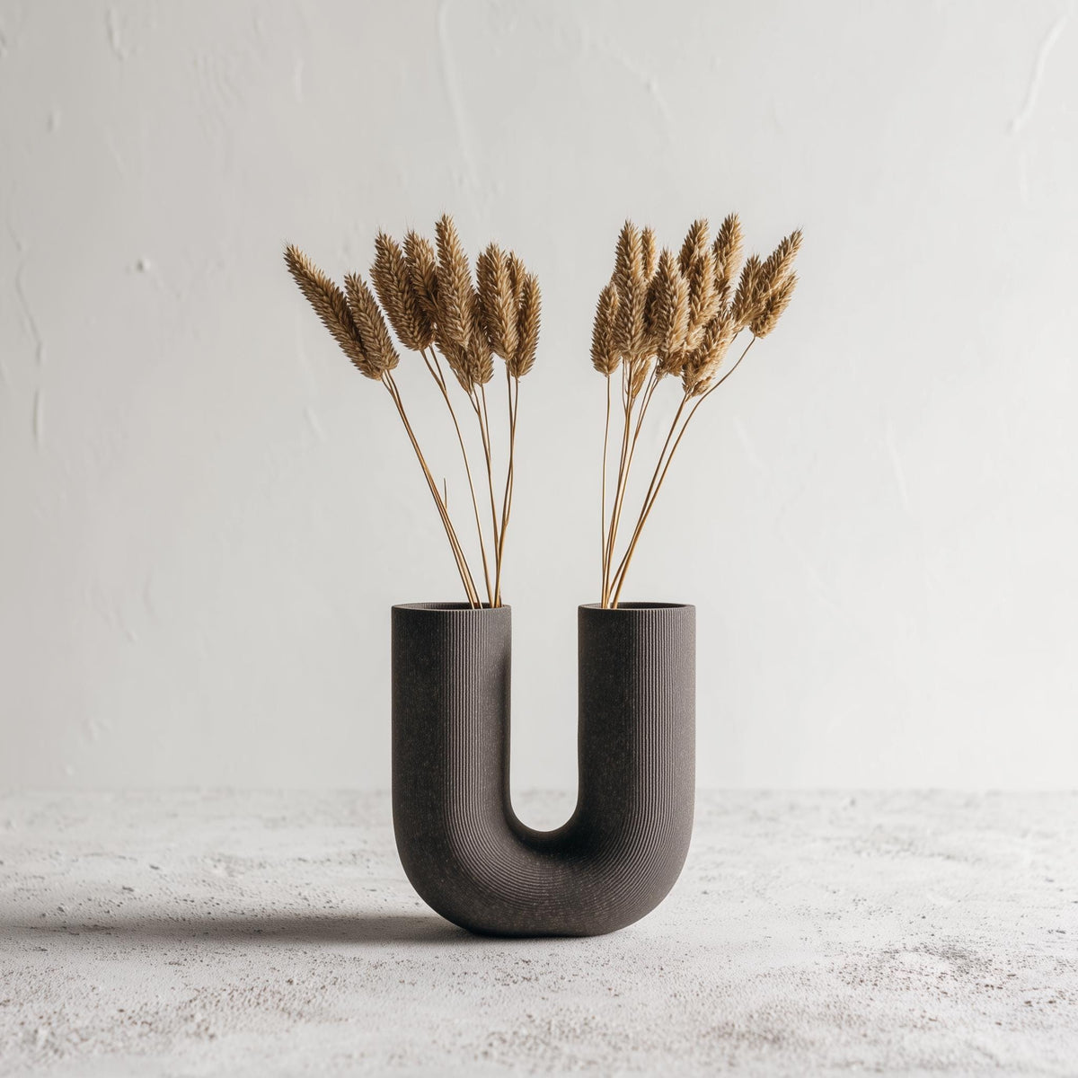 3D Printed U-Shaped Sculptural Vase