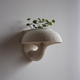 3D Printed Mushroom Wall Planter Shelf | Sculptural Floating Fungi Decor | Modern 3D Printed Wall Accent for Cozy Nature Inspired Interiors