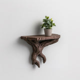 Tree Branch Wall Shelf | 3D Printed Floating Shelf | Nature Inspired Wall Art | Rustic Branch Shelf for Plants | Woodland Home Walls Decor