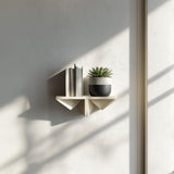 3D Printed Shelf for Books | Decorative Geometric Wall Shelf | Modern Floating Shelf for Plants