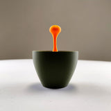 Floating Espresso Macchiato Drop Sculpture | 3D Printed Coffe Cups Art | Unique Coffee Lover Gift | Barista Desk Decor | Modern Cafe Decor