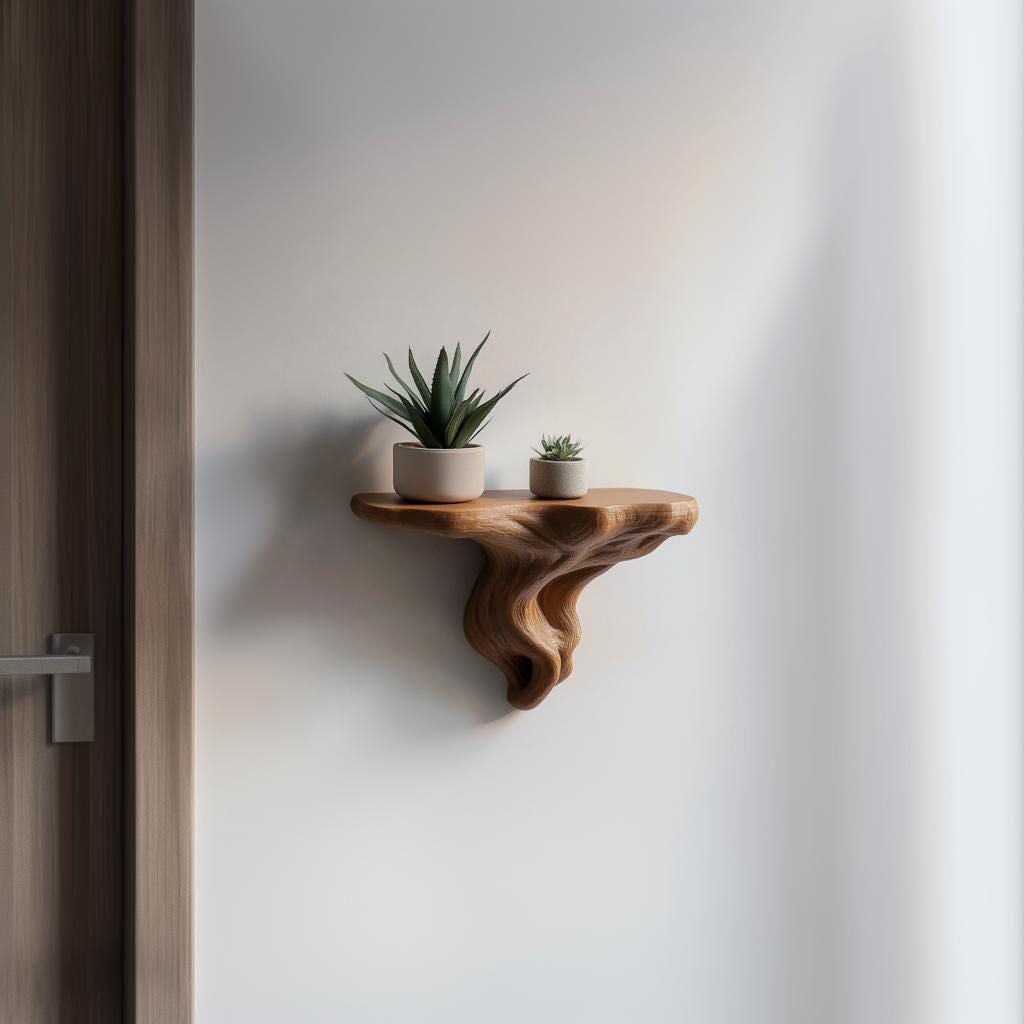 Tree Root Wall Shelf | Organic 3D Printed Decor – Decords