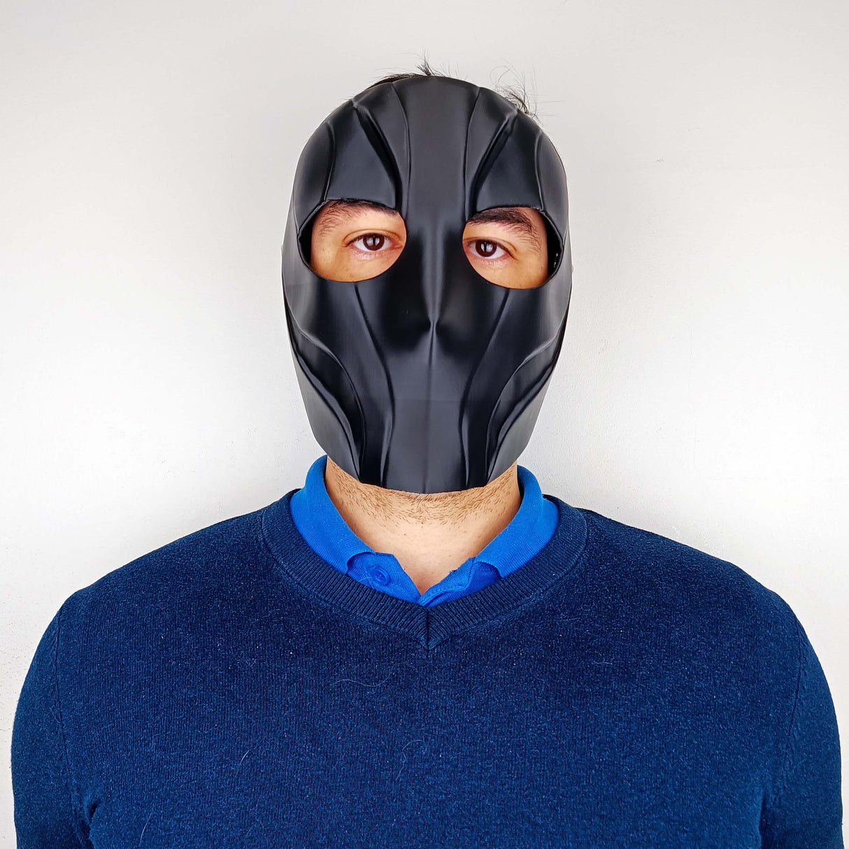 Black Tactical Face Mask | 3D Printed Full Face Mask for Men | Cyberpunk Costume Prop | Halloween Cosplay Mask | Matte Armor Mask