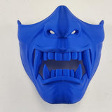 Oni Half Face Mask | 3D Printed Cosplay Mask | Demon Samurai Mask | Halloween Costume Mask | Scary Samurai Japanese Mask | Gift for Him