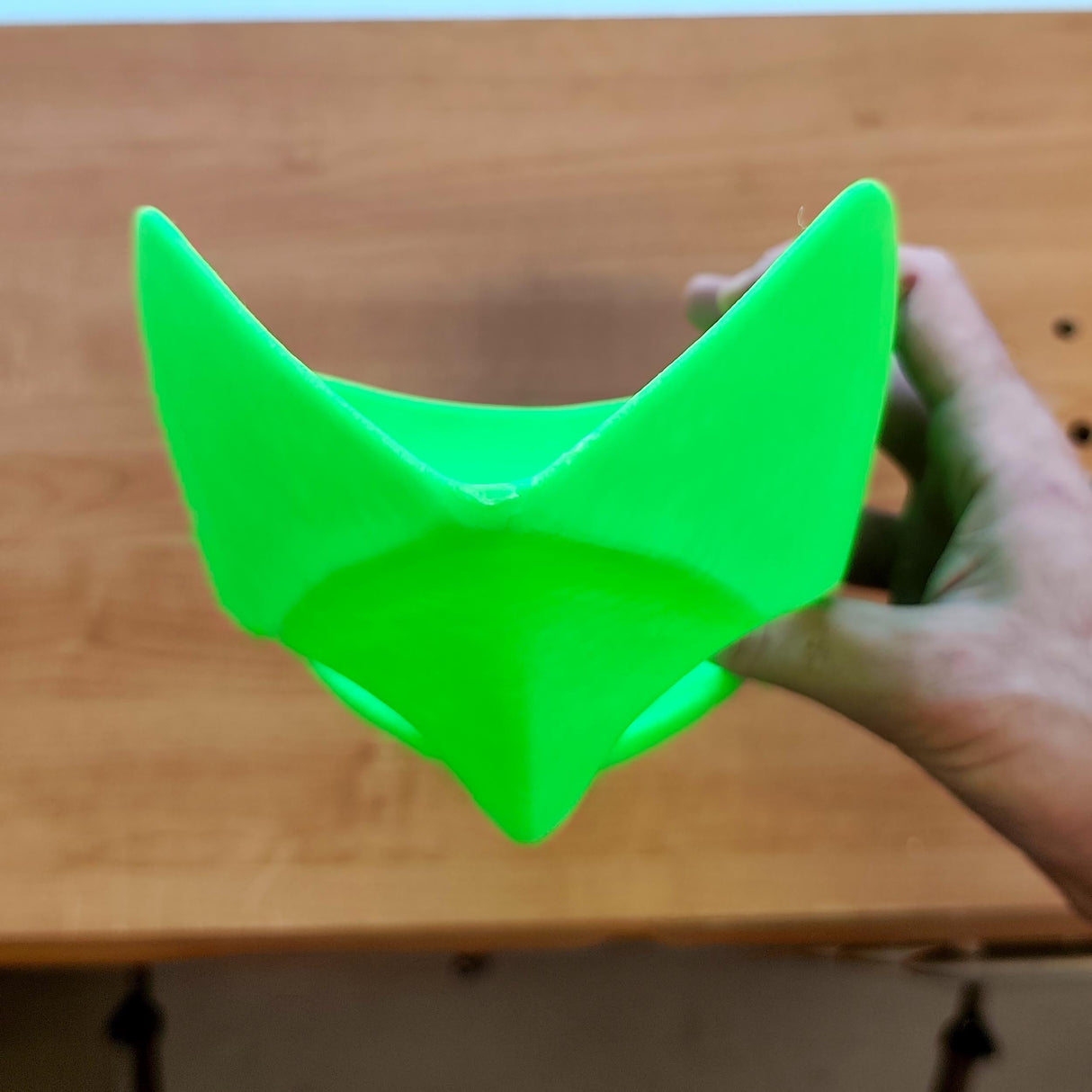 3D Printed Alien Mask | Futuristic Phantom Minimalist Sci-Fi Mask | Cyberpunk Cosplay Extraterrestrial Costume Mask