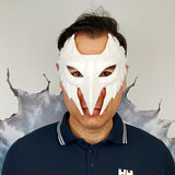 Bird Mask | Feathered Raven Cosplay Mask | Halloween Costume Mask | 3D Printed Unique Mask for Cosplay | Masquerade Party Accessory