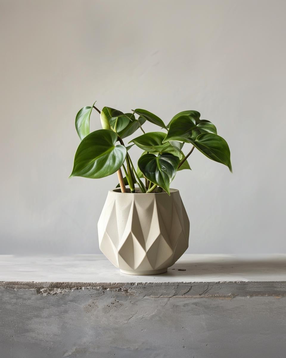 3D Printed Geometric Planter | Modern Faceted Plant Pot | Minimalist Indoor Planter | Unique Home Decor | Gift for Plant Lovers