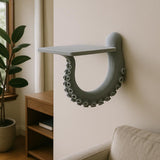 Octopus Tentacle Wall Shelf | Nautical 3D Printed Shelf | Sea Creature Floating Shelf | Coastal Wall Decor | Marine-Inspired Home Accent