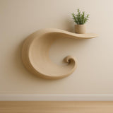 Wave-Inspired 3D Printed Floating Shelf | Modern Wall Art Shelf | Minimalist Home Decor