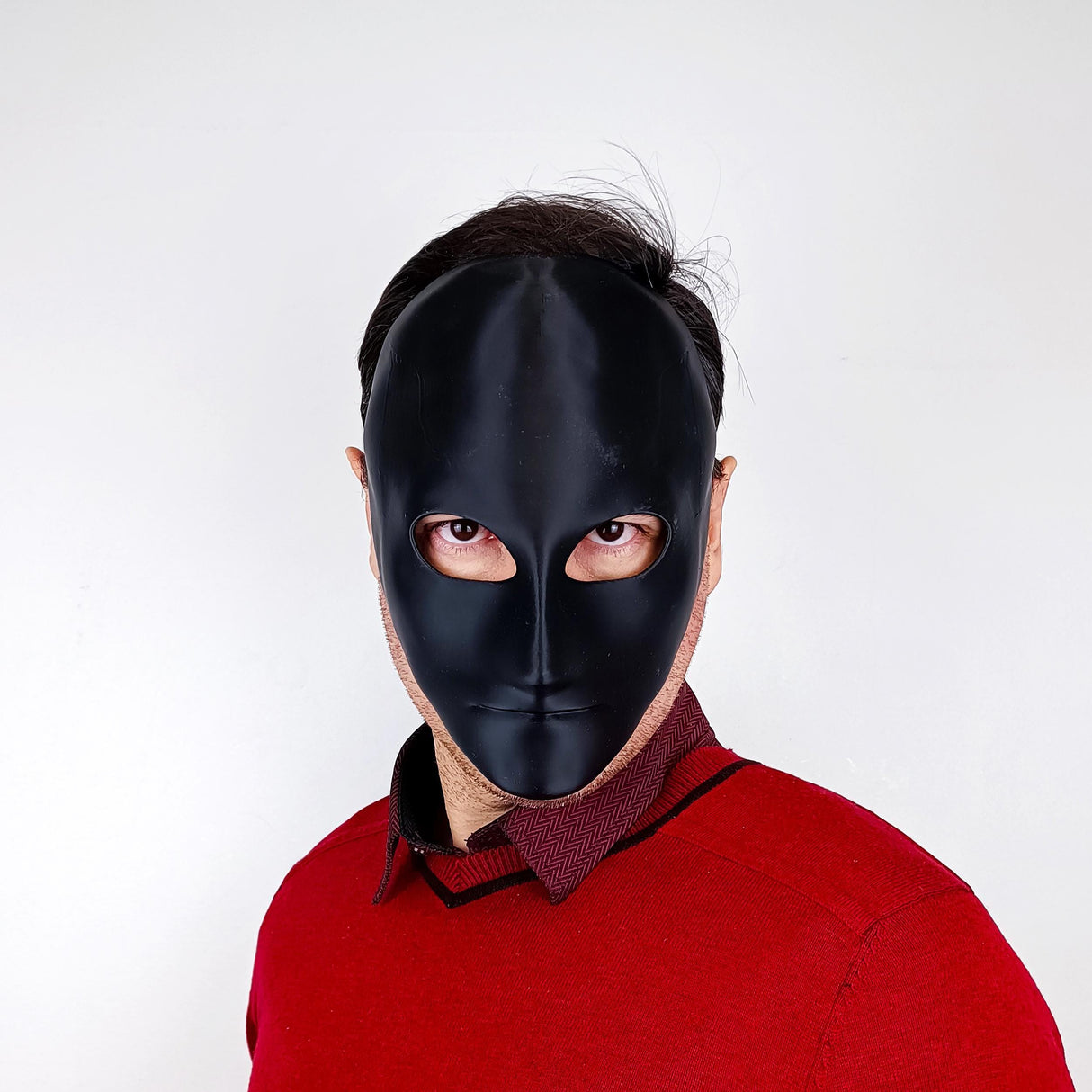 White Blank Face Mask | Minimalist Cosplay Mask | 3d Printed Paintable Mask for Halloween, Theater, Masquerades, Photoshoots