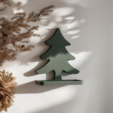 3D Printed Christmas Tree Wall Shelf | Minimalist Holiday Floating Ledge | Modern Festive Wall Decor Accent for Cozy Homes and Workspaces