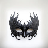 3D Printed Gothic Masquerade Mask | Dark Fantasy Costume Mask Venetian Half Mask | Cosplay Mask