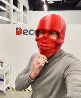 3D Printed Skull Mask | Horror Costume Cosplay Face Mask | Halloween Skeleton Mask | Gothic Face Cover Scary Mask | 3D Print Costume Mask