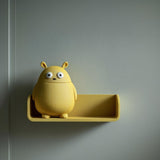 3D Printed Monster Wall Shelf | Minimal Character Floating Ledge with Hidden Storage | Playful Modern Room Decor Accent for Cozy Kids Rooms