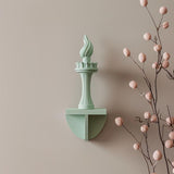 3D Printed Liberty Torch Wall Decor | Modern Minimalist Statue Inspired Sculpture for Living Room | Unique Symbolic Modern Home Accent Piece