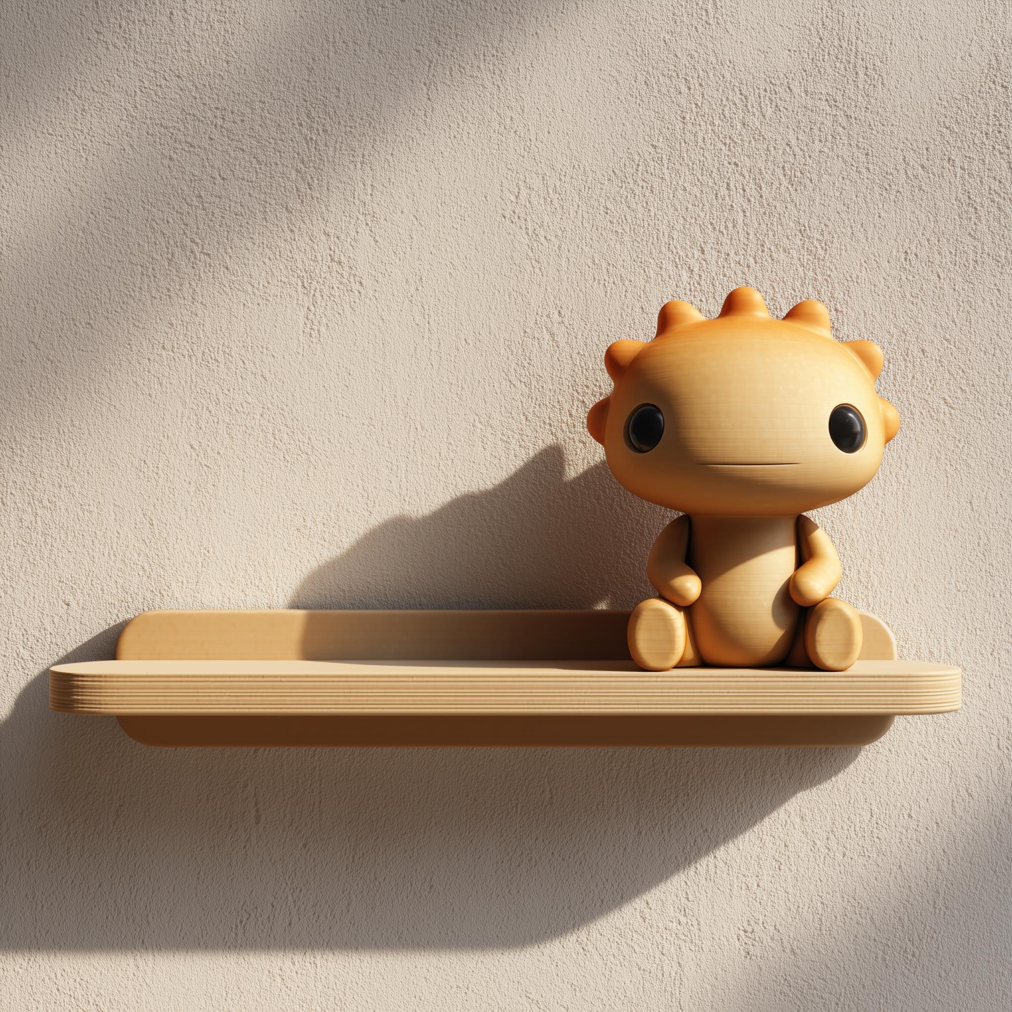 3D Printed Sun Critter Wall Shelf | Decords