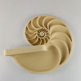Nautilus Wall Shelf | Spiral Floating Shelfs | 3D Printed Geometric Wall Art