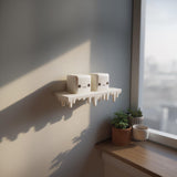 3D Printed Kawaii Dripping Wall Shelf Decor with Marshmallow Characters | Melting Display Ledge for Bedroom | Gaming | Home Office Studio