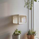 3D Printed Kawaii Dripping Wall Shelf Decor with Marshmallow Characters | Melting Display Ledge for Bedroom | Gaming | Home Office Studio