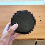 3D Printed Modern Black Planter | Minimalist Ribbed Plant Pot | Contemporary Indoor Planter | Unique Gift for Plant Lovers | Home Decor