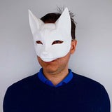 3D Printed Kitsune Mask | Fox Spirit Mask | Japanese Cosplay Festival Mask