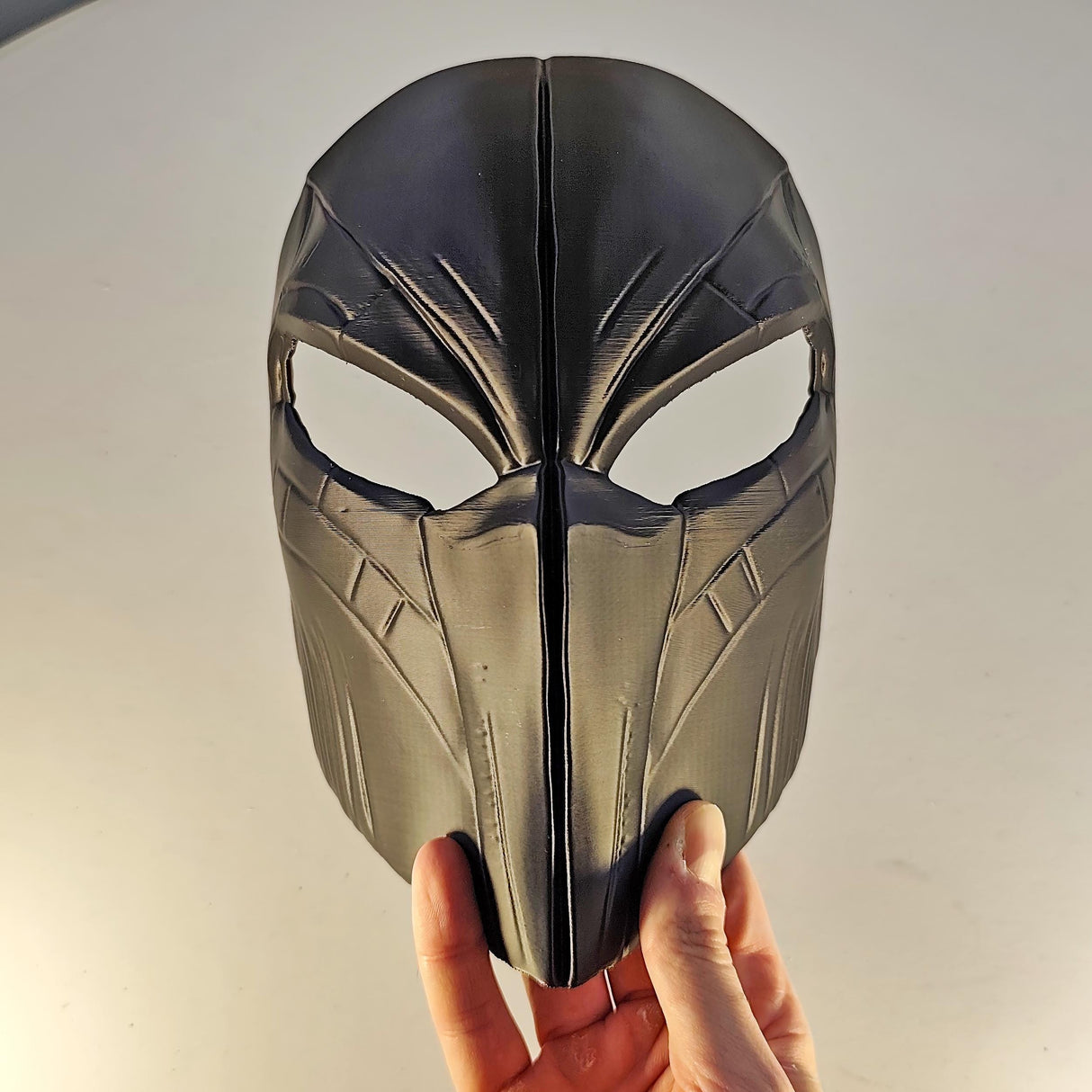 Futuristic Warrior Face Mask | Black 3D Printed Helmet | Cosplay Mask for Men