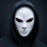 Anonymous Cosplay Mask | Stealth Assassin Sci-Fi Villain Mask | Halloween Costume Gothic Horror Mask 3D Printed Faceless Phantom Horror Mask