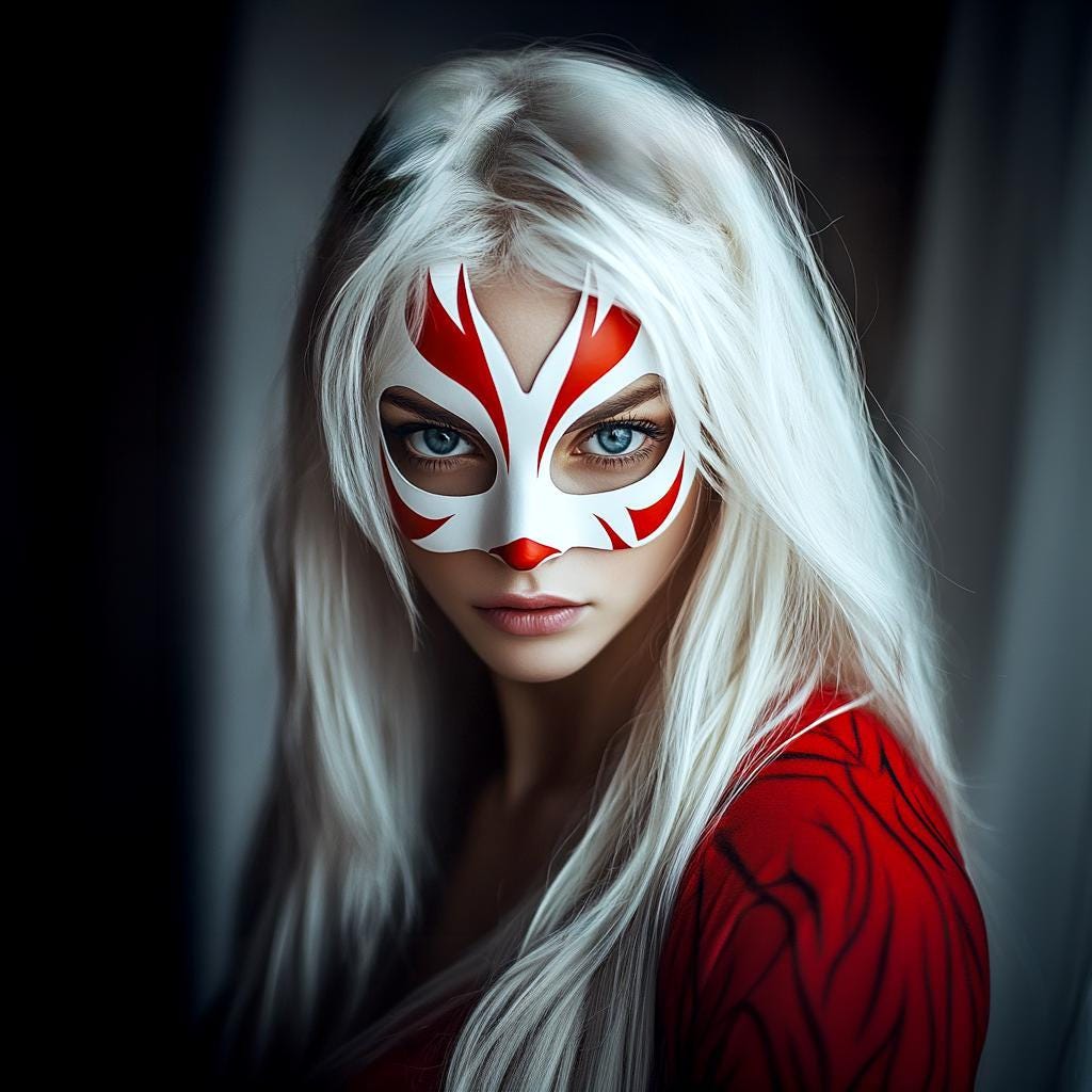 Kitsune Fox Half Mask | 3D Printed Costume Prop
