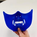 Oni Half Face Mask | 3D Printed Cosplay Mask | Demon Samurai Mask | Halloween Costume Mask | Scary Samurai Japanese Mask | Gift for Him