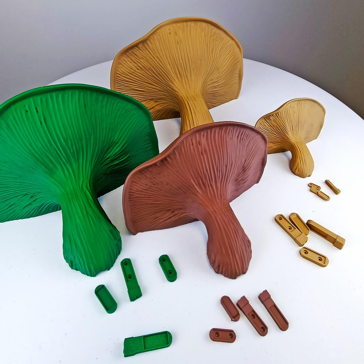 Mushroom Floating Wall Shelf | 3D Printed Organic Wall Decor | Nature Inspired Home Accent Modern Wall Mounted Shelf | Fungi Aesthetic Decor