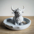 Cow Jewelry Dish | 3D Printed Ring Holder | Highland Cow Trinket Dish | Cute Cow Jewelry Organizer | Farmhouse Decor | Gift for Her