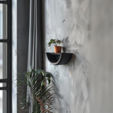 3D Printed Half Circle Wall Shelf | Modern Minimalist Floating Shelf | Unique Curved Wall Decor Accent for Contemporary Home Interiors