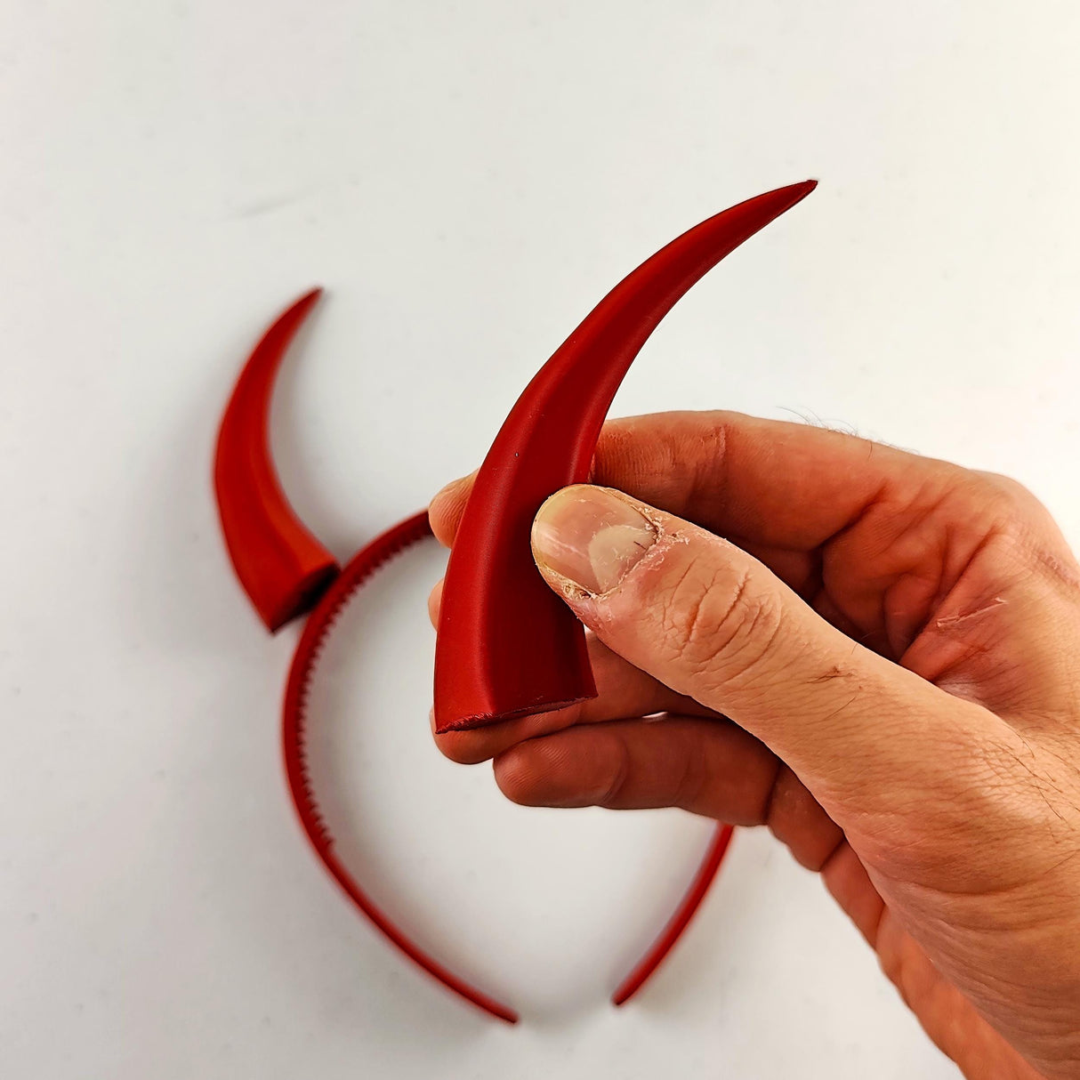 Demon Horns Headpiece | 3D Printed Gothic Costume Horns | Fantasy Cosplay Accessories