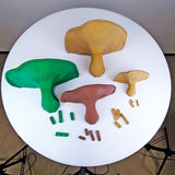 Fungi Floating Wall Shelf | 3D Printed Mushroom Organic Wall Decor | Nature Inspired Home Accent Modern Wall Mounted Shelf