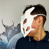 Biomorphic Cyberpunk Warrior Mask | 3D Printed Futuristic Skeleton Mask | Sci-Fi Cosplay Mask