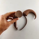 Curved Ram Horns | 3D Printed Demon Horns | Fantasy Cosplay Headpiece | Gothic Costume Horns | Halloween Witchcraft Headdress | LARP