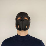 Black 3D Printed Face Mask | Lightweight Cosplay Mask | Horror Costume Mask