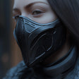 Cyberpunk Mask | Tactical Cosplay Futuristic Warrior Mask | 3D Printed Sci-Fi Face Mask | Cyber Ninja Post Apocalyptic Mask | Assassin Mask