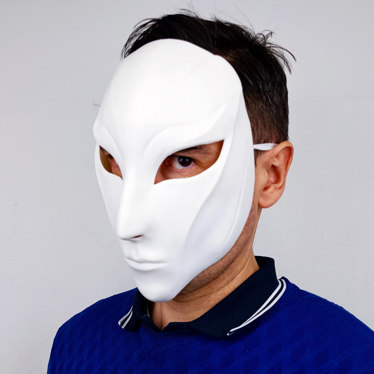 Phantom Assassin Mask | 3D Printed Sci-Fi Cosplay Mask | Stealth Warrior Gothic Horror Mask | Costume Futuristic Masquerade Mask