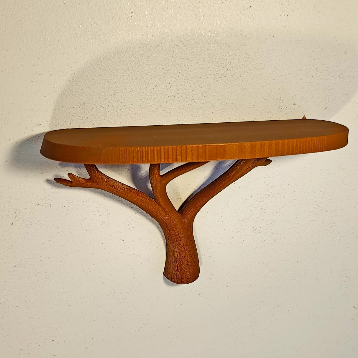 Tree Branch Wall Shelf | 3D Printed Floating Shelf for Plants | Nature Inspired Decor
