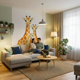 Giraffe Family Wall Decal | Safari Nursery Decor