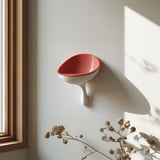 3D Printed Scoop Wall Shelf | Minimal Floating Catchall Bowl | Cute Modern Entryway Key Holder Decor Accent for Hallway Office Home Bedroom