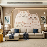 Cute Cat Family Wall Decal | Nursery Cat Stickers