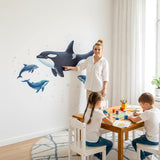 Whale Wall Decal | Ocean Nursery Decor