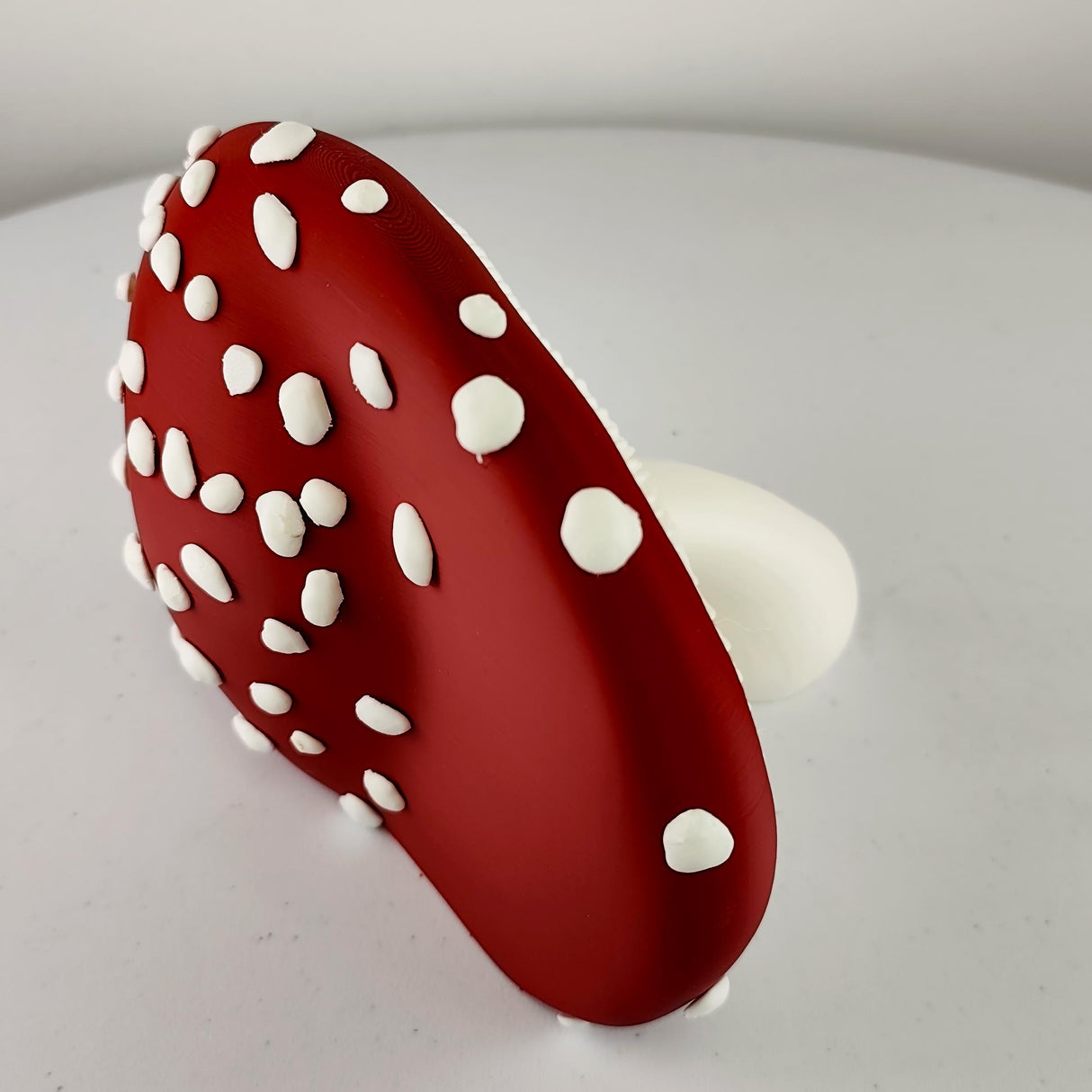 3D Printed Mushroom Wall Shelf | Amanita Toadstool Floating Ledge | Whimsical 3D Printed Wall Decor for Cozy Fantasy Inspired Interiors