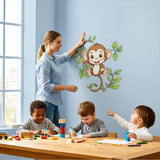 Monkey Wall Decal | Jungle Nursery Decor