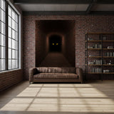 3D Mystery Tunnel Wall Decal | Dark Brick Hallway Mural