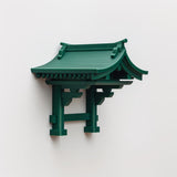 3D Printed Japanese Shrine Wall Decor | Pagoda Roof Inspired Floating Decor | Zen Asian Decor for Minimal Interior, Altar or Display