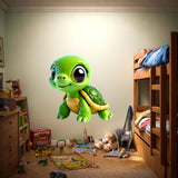 Cute 3D Sea Turtle Wall Decal | Nursery Ocean Decor
