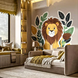 Friendly Lion Wall Decal | Safari Nursery Decor